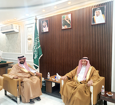 معايدة شيخ شمل آل عبدل لمحافظ فيفاء