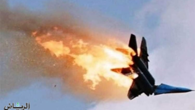 تحطم طائرة مقاتلة أثناء إقلاعها من قاعدة عسكرية في سنغافورة