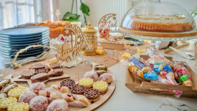 تنسيق صحون حلاوة العيد