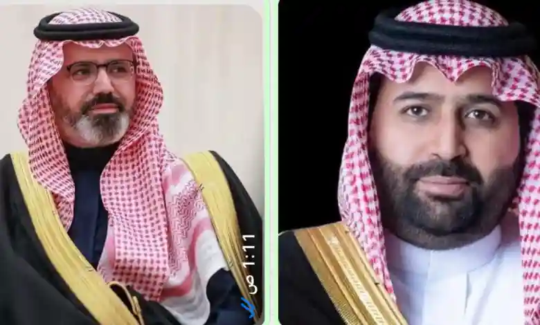 العميد الركن م/ أبو ديه يهنيء الأمير / محمد بن عبدالعزيز بمناسبة صدور الأمر الملكي بتعيينه أميرًا لمنطقة جازان