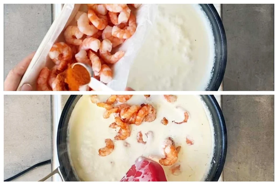 طريقة عمل السي فود بالصوص الأبيض بالصور