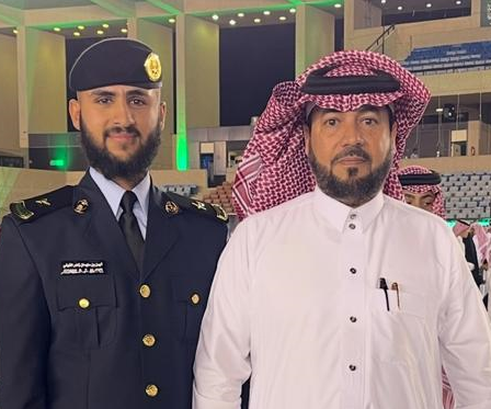 أفراح الفيفي بتخرج إبنه برتبة ملازم 