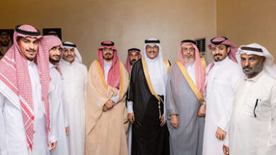 الشيخ : عبدالرحمن طاهر جماح يزف إبنه عبدالله للقفص الذهبي
