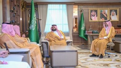 أمير منطقة جازان يستقبل رئيس محكمة الاستئناف بالمنطقة