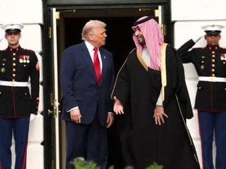 ترمب يستقبل الأمير محمد بن سلمان في البيت الأبيض.