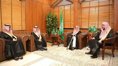 مفتي عام المملكة يستقبل رئيسي جامعة الإمام محمد بن سعود الإسلامية والجامعة الإسلامية