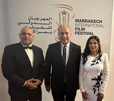 سفير مصر في المغرب يحضر عرض فيلم "الست" بمهرجان مراكش السينمائي