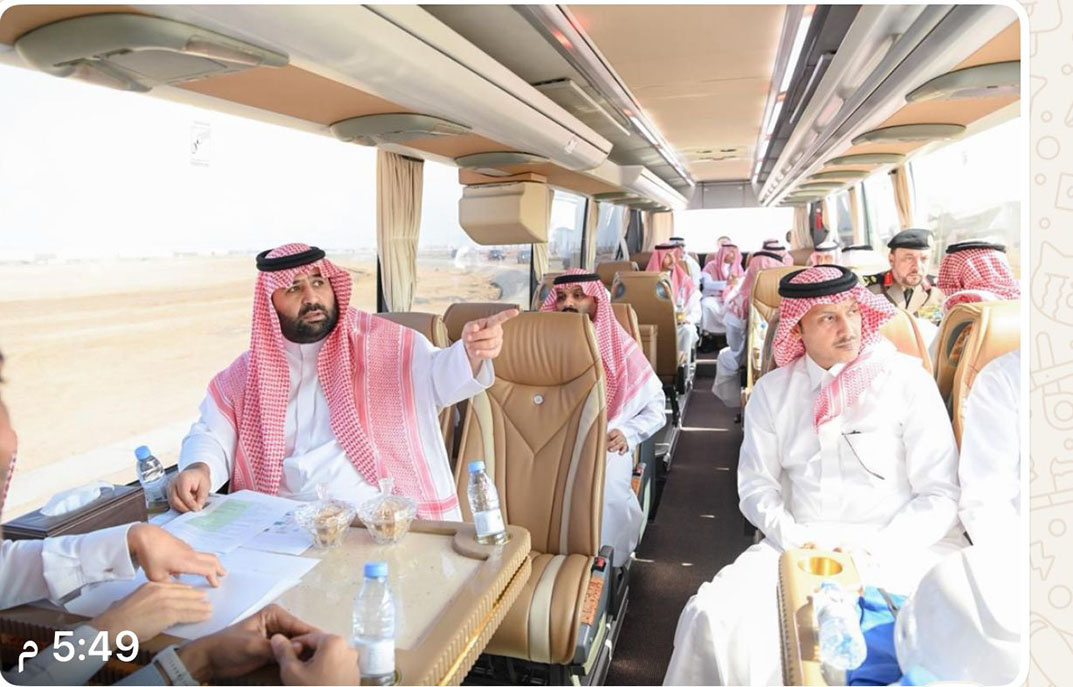 الأمير محمد بن عبدالعزيز يتفقد مشروع مطار جازان الدولي الجديد