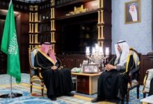 أمير منطقة الباحة يستقبل الرئيس التنفيذي لهيئة المساحة الجيولوجية