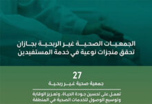 الجمعيات الصحية بجازان تحقق منجزات نوعية في خدمة المستفيدين